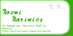 noemi marinics business card